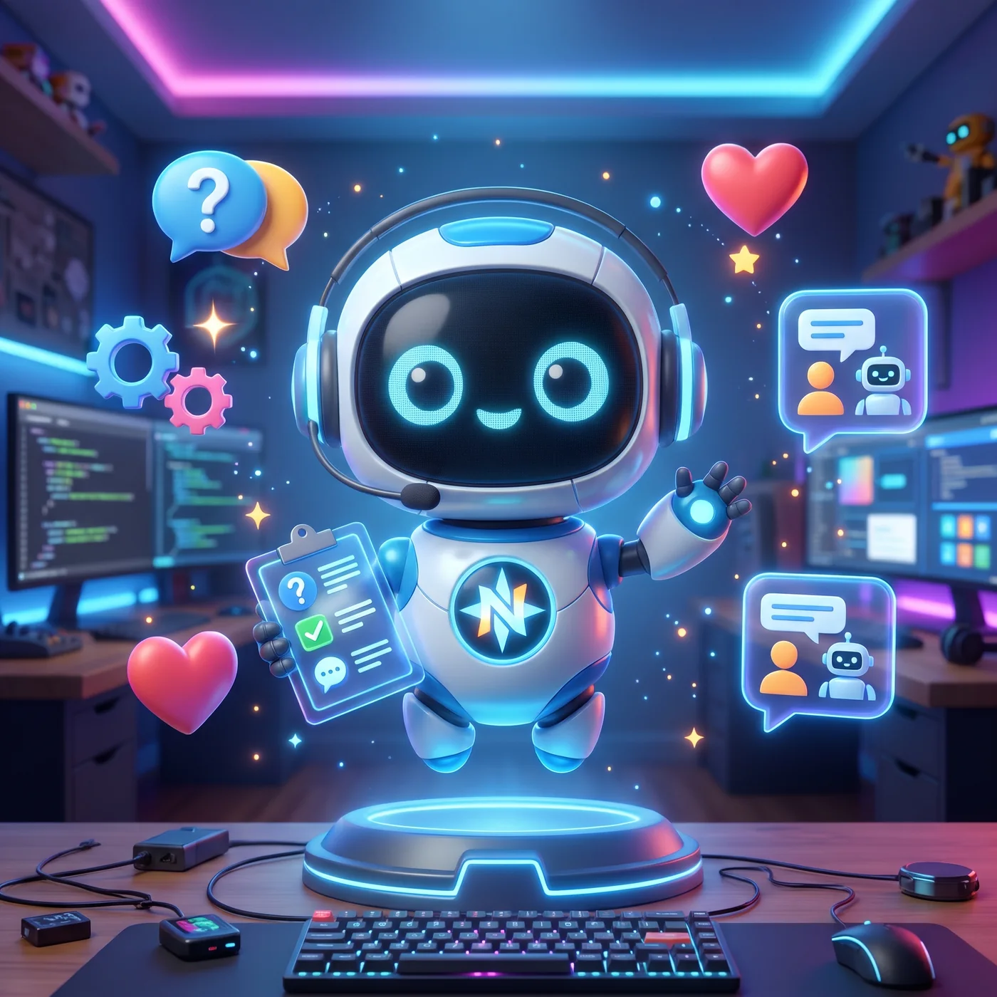 Mascota Quarks Ecosistema Nova